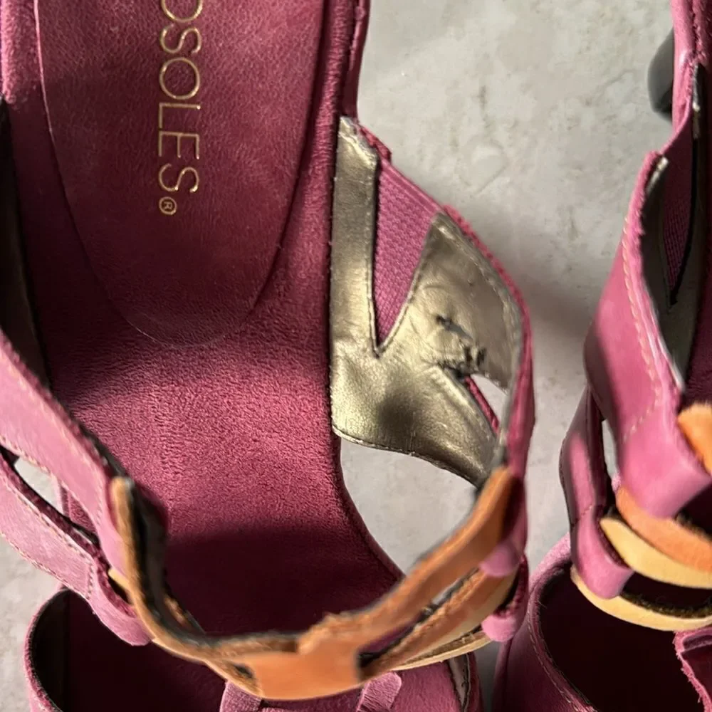 Women's Aerosoles Pink Frothy Open Toe Sandals 10 M